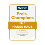 Fertighausanbieter: Preis-Champions - Hanse Haus Fertighausanbieter: Preis-Champions