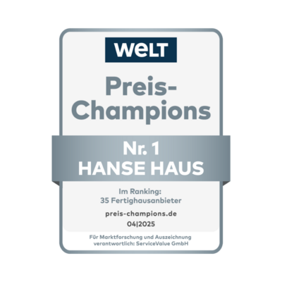Preis-Champion 2025 Fertighausanbieter: Preis-Champions
